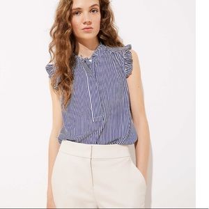 LOFT Petite Striped Strappy Cami